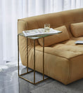 Load image into Gallery viewer, Thaddeus Tempered Glass C-Shaped Side Table
