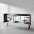 Load image into Gallery viewer, Thaddeus Metal Frame Rattan Console Table
