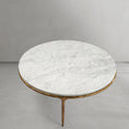 Load image into Gallery viewer, Thaddeus Marble Round Coffee Table
