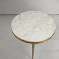 Load image into Gallery viewer, Thaddeus Marble Round Side Table
