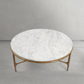 Load image into Gallery viewer, Thaddeus Marble Round Coffee Table

