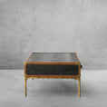 Load image into Gallery viewer, Thaddeus Vintage Leather Square Coffee Table
