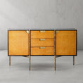Load image into Gallery viewer, Tadeus Metal Frame Rattan Side Cabinet
