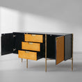 Load image into Gallery viewer, Tadeus Metal Frame Rattan Side Cabinet

