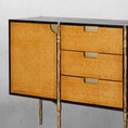 Load image into Gallery viewer, Tadeus Metal Frame Rattan Side Cabinet
