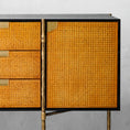 Load image into Gallery viewer, Tadeus Metal Frame Rattan Side Cabinet
