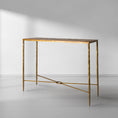 Load image into Gallery viewer, Thaddeus Metal Frame Elm Wood Console Table
