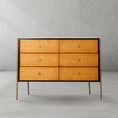 Load image into Gallery viewer, Thaddeus Metal Frame Rattan 6-Drawer Side Cabinet
