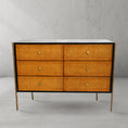 Load image into Gallery viewer, Thaddeus Metal Frame Rattan 6-Drawer Side Cabinet
