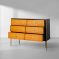 Load image into Gallery viewer, Thaddeus Metal Frame Rattan 6-Drawer Side Cabinet
