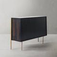 Load image into Gallery viewer, Thaddeus Metal Frame Rattan 6-Drawer Side Cabinet
