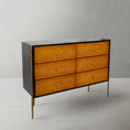 Load image into Gallery viewer, Thaddeus Metal Frame Rattan 6-Drawer Side Cabinet
