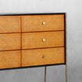Load image into Gallery viewer, Thaddeus Metal Frame Rattan 6-Drawer Side Cabinet
