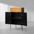 Load image into Gallery viewer, Tadeus Metal Frame Rattan Side Cabinet

