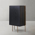 Load image into Gallery viewer, Tadeus Metal Frame Rattan Side Cabinet
