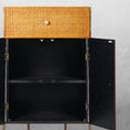 Load image into Gallery viewer, Tadeus Metal Frame Rattan Side Cabinet
