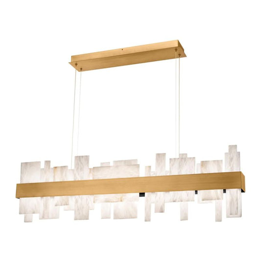 Acro 46in LED Linear Alabaster Chandelier