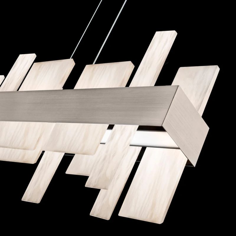 Acro 46in LED Linear Alabaster Chandelier