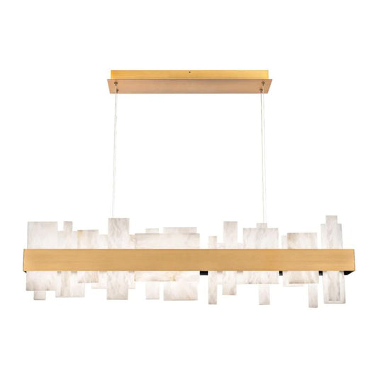 Acro 46in LED Linear Alabaster Chandelier