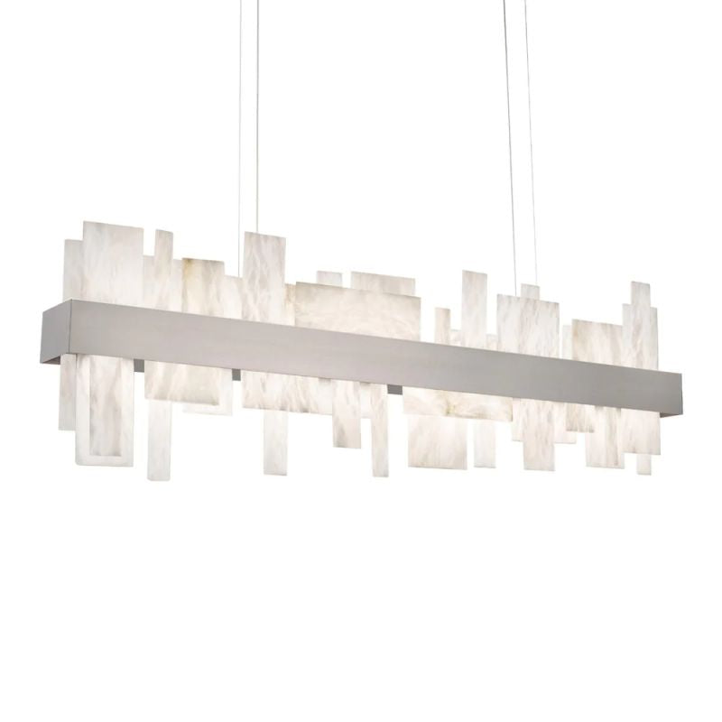 Acro 46in LED Linear Alabaster Chandelier
