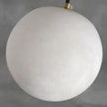 Load image into Gallery viewer, Alabaster Ball Pendant Light

