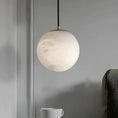 Load image into Gallery viewer, Alabaster Ball Pendant Light
