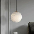 Load image into Gallery viewer, Alabaster Ball Pendant Light
