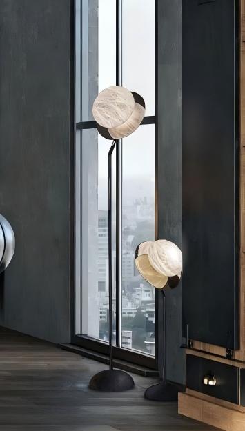 Alabaster Beflex Floor Lamp