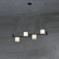 Load image into Gallery viewer, Alabaster Cubic Dining Table Chandelier
