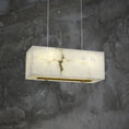 Load image into Gallery viewer, Alabaster Cuboid Dining Room Chandelier
