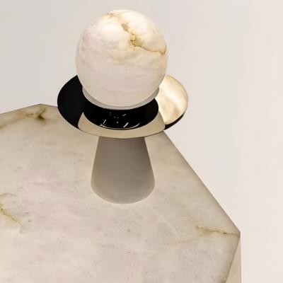 Alabaster Cycle Table Lamp