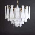 Load image into Gallery viewer, Alabaster Feathery Chandelier
