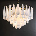 Load image into Gallery viewer, Alabaster Feathery Chandelier
