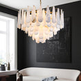 Load image into Gallery viewer, Alabaster Feathery Chandelier
