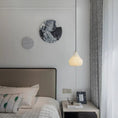 Gallery viewerに画像を読み込む, Alabaster Hat Pendant Light Over Nightstand

