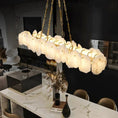 Load image into Gallery viewer, Alabaster Linear Chandelier (Chain)
