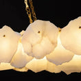 Load image into Gallery viewer, Alabaster Linear Chandelier (Chain)
