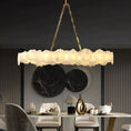 Load image into Gallery viewer, Alabaster Linear Chandelier (Chain)

