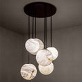 Load image into Gallery viewer, Alabaster Moon Chandelier

