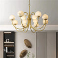 Load image into Gallery viewer, Alabaster Radial Chandelier
