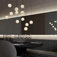 Load image into Gallery viewer, Alabaster Rain Balls Chandelier
