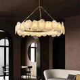 Load image into Gallery viewer, Alabaster Round Chandelier

