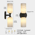 Load image into Gallery viewer, Alabaster 2 heads Wall Sconce 13.9"
