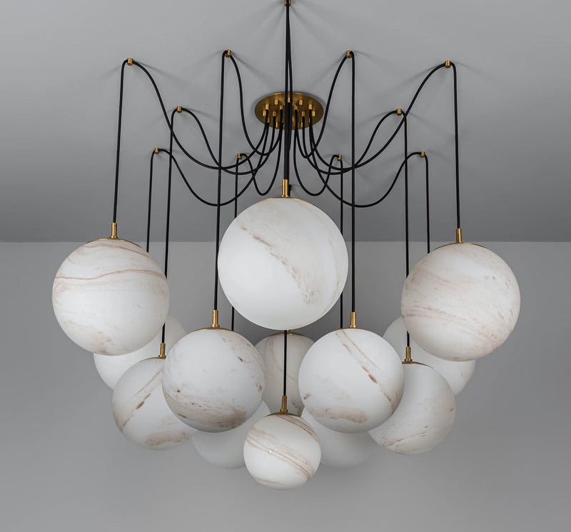Alabaster Ball Chandelier