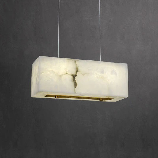 Alabaster Cuboid Chandelier