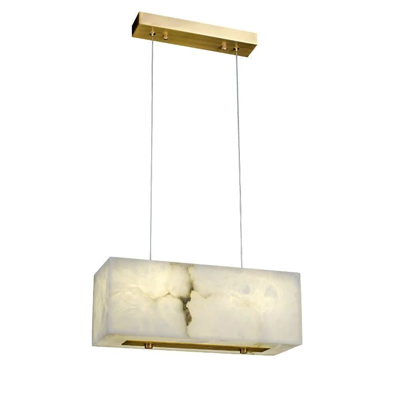 Alabaster Cuboid Chandelier
