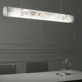 Load image into Gallery viewer, Alabaster Cylindrical Chandelier 47"
