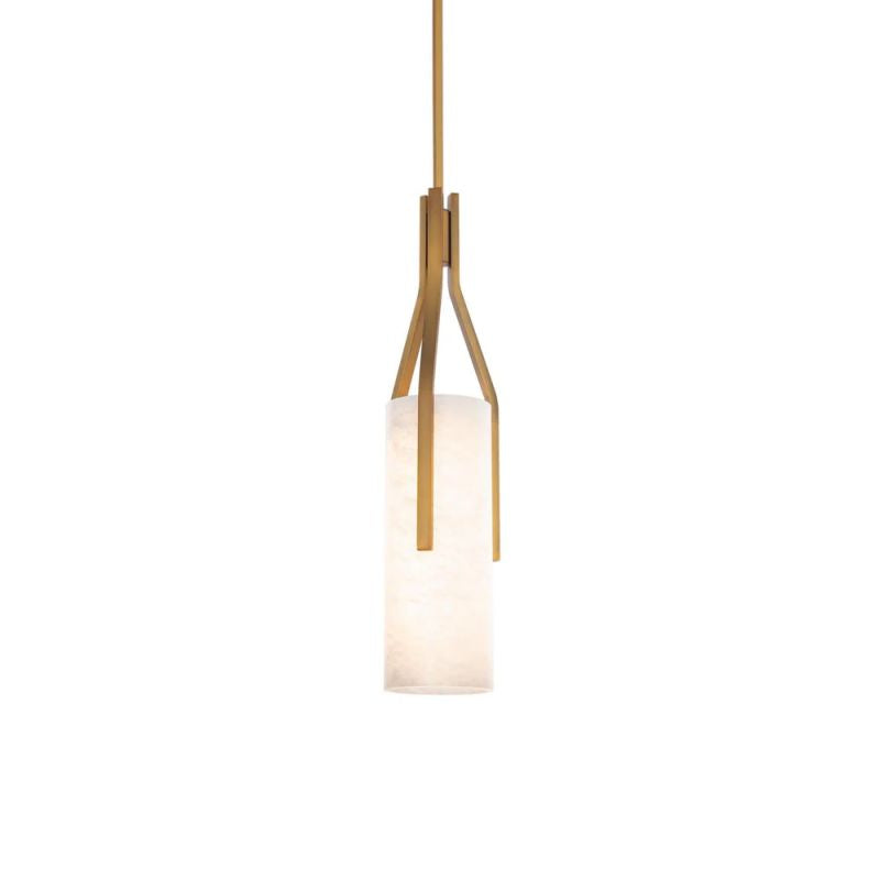 Alabaster Firen 22in LED Pendant