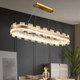 Load image into Gallery viewer, Alabaster Gloy Modern Oval Chandelier
