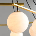 Load image into Gallery viewer, Alabaster Modern Round Ball Chandelier
